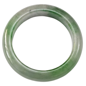 Vintage Hand Made Chinese Genuine Jade Bangle Bracelet 64.1 Grams 53mm