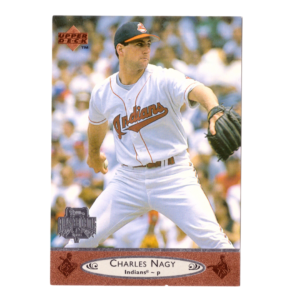 Vintage MLB Charles Nagy of Indians Baseball Card 1996
