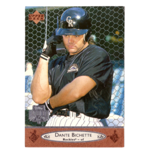 Vintage MLB  Dante Bichette of Rockies Baseball Card 1996