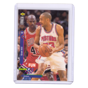 Vintage Upper Deck Grant Hill Guarded By Michael Jordan Basketball Card 1996