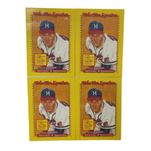 Warren Spahn Donruss Hall Of Frame Diamond King Cards (4 Cards)