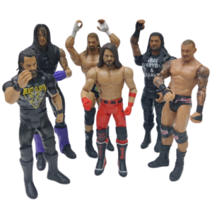 Wrestlers Figure Collection 6" Each (The Undertaker, Roman Reigns, Triple H, AJ Styles, Randy Orton & Seth Rollins)