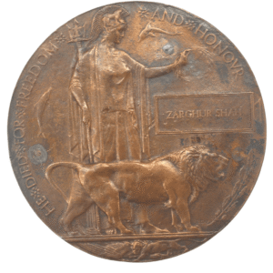 Medal of "He Died For Freedom And Honor (Zarghur Shah)" Shield