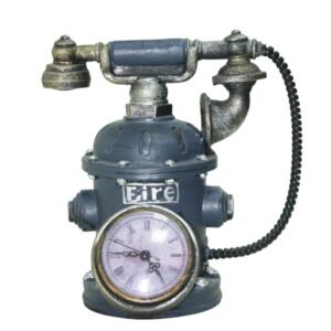 Home Desktop Decoration Resin Statue Telephone Fire Antique Style