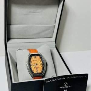 Montres De Luxe Estremo Milano Orange Leather Ladies Wristwatch 09EX-L8302