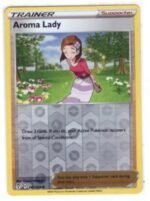 Aroma Lady supporter trainer card from the Pokémon TCG: Sword & Shield—Evolving Skies expansion.