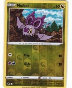 Noibat card (#132/195) from the Sword & Shield—Silver Tempest expansion. Reverse holo foil treatment.