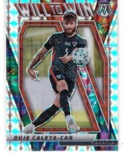 2021-22 Panini Mosaic Road to the FIFA World Cup soccer card featuring Duje Ćaleta-Car.