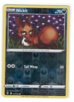 Nickit (104/203) card from the Evolving Skies set.The card appears to be the Reverse Holo