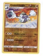 Crabominable card from the Pokémon TCG: Chilling Reign expansion, specifically card number 085/198. Reverse Holo version,
