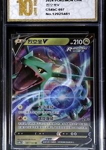 Japanese Rayquaza V Pokémon card, possibly from the VSTAR Universe or VMAX Climax sets.