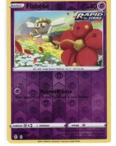 Flabébé Reverse Holofoil card (071/203) from the Sword & Shield—Evolving Skies expansion.Reverse holo card