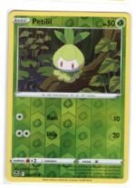 Petilil 009/195 card from the Silver Tempest expansion set.Reverse holo variation