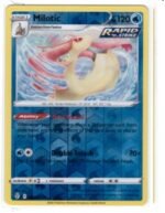 Milotic card from the Pokémon TCG Evolving Skies expansion (038/203).This specific version is a Reverse Holo Rare.