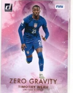 2022-23 Panini Donruss Soccer Timothy Weah "Zero Gravity" insert card #25.