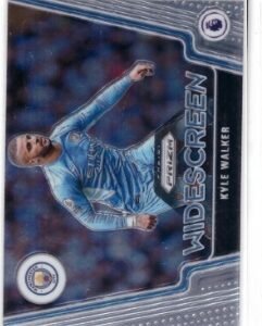 This image shows a 2021-22 Panini Prizm Premier League Kyle Walker "Widescreen" card.