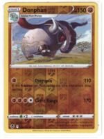 Donphan card from the Silver Tempest expansion. Reverse Holo