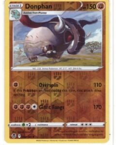 Donphan card from the Silver Tempest expansion. Reverse Holo