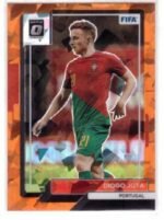 2022-23 Panini Donruss Optic FIFA Soccer card featuring Portuguese player Diogo Jota, numbered #95.