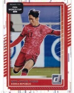Min-Hyuk Yang trading card from the 2026 Panini Donruss Road to FIFA World Cup set