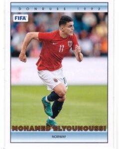 2022-23 Panini Donruss '92 Tribute soccer trading card featuring Mohamed Elyounoussi.