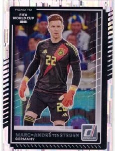 Donruss FIFA World Cup Bronze Marc-André ter Stegen soccer card featuring a distinct metallic finish.