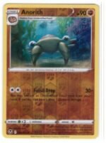 Anorith Pokémon card from the Silver Tempest expansion.It is a Reverse Holo