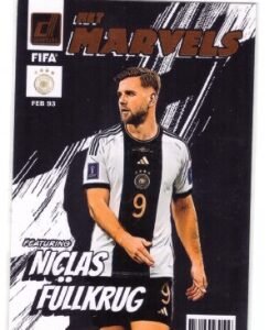 2022-23 Panini Donruss Soccer "Net Marvels" trading card featuring Niclas Füllkrug of the German national team.