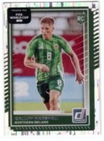 Panini Donruss Road to FIFA World Cup Callum Marshall rookie card featuring a "RC" logo in the top right.