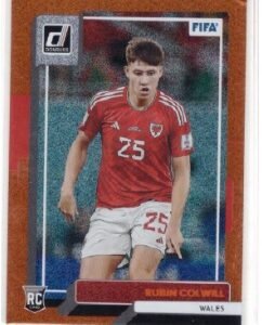 2022-23 Panini Donruss FIFA soccer trading card featuring Rubin Colwill as a Rated Rookie.