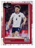 Panini Donruss Road to FIFA World Cup trading card featuring English footballer Declan Rice.