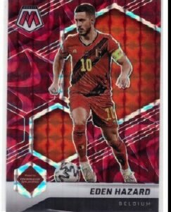 2021-22 Panini Mosaic FIFA Road to World Cup soccer card featuring Eden Hazard (Card #190).