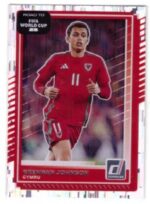 Panini Donruss Road to FIFA World Cup collection and features Brennan Johnson.
