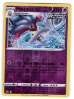 Malamar card from the Pokémon Trading Card Game.It is part of the Chilling Reign set, numbered 070/198.