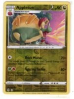 Appletun 121/203 Reverse Holo card from the Sword & Shield - Evolving Skies expansion set.It is a Rare card featuring a distinctive Reverse Holo foil pattern