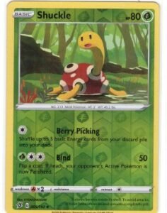 Shuckle card (005/192) from the Sword & Shield Rebel Clash expansion.