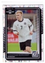 Panini Donruss Road to FIFA World Cup trading card featuring German footballer Jonathan Burkardt.