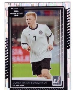 Panini Donruss Road to FIFA World Cup trading card featuring German footballer Jonathan Burkardt.