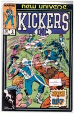 Kickers, Inc. #5, a comic book published by Marvel Comics in March 1987 as part of their "New Universe" imprint.