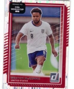 Panini Donruss Road to FIFA World Cup card featuring Weston McKennie.
