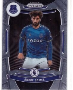 2021-22 Panini Prizm Premier League André Gomes soccer card featuring a metallic "Prizm" border.