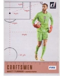 Matt Turner 2022-23 Panini Donruss Soccer 'Craftsmen' insert card. USA