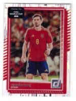 Panini Donruss Road to FIFA World Cup trading card featuring a Spanish soccer player.