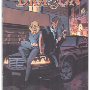 Features the cover of Dancing With The Dragon #1, a comic book published by Scout Comics.