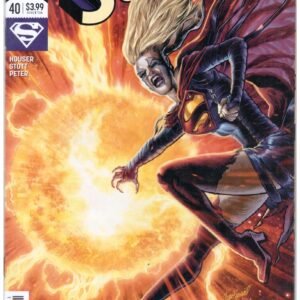 Supergirl (2016) #40 featuring a cover illustration of an infected Kara Zor-El by artist Joe Bennett.