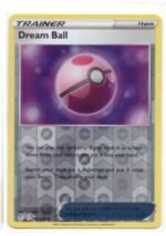 Dream Ball Trainer card from the Pokémon TCG: Sword & Shield—Evolving Skies expansion.It is a Reverse Holo version