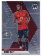 2021 Panini Mosaic UEFA Euro 2020 Ansu Fati card #166, featuring a holographic mosaic pattern.