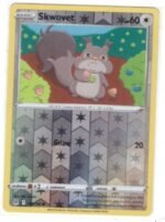 Skwovet #150/196 card from the Lost Origin set.It is the Reverse Holo version