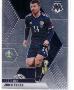 2021 Panini Mosaic UEFA Euro trading card featuring John Fleck in his Scotland national team kit.