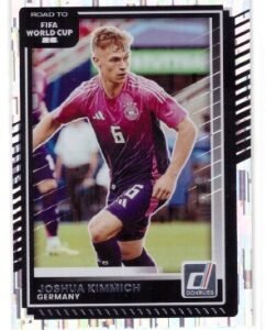 Panini Donruss Road to FIFA World Cup soccer card featuring German player Joshua Kimmich.